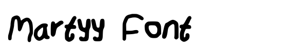 Martyy Font font