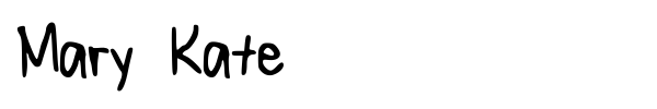 Mary Kate font