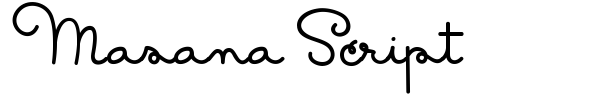 Masana Script font preview
