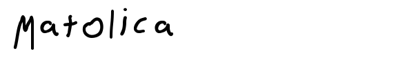 Matolica font