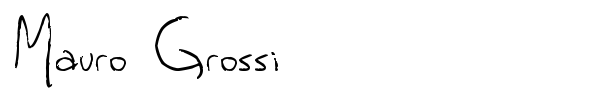 Mauro Grossi font
