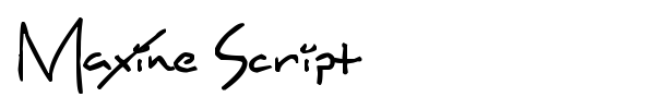 Maxine Script font