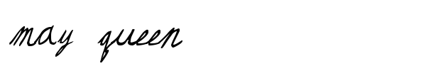 May Queen font