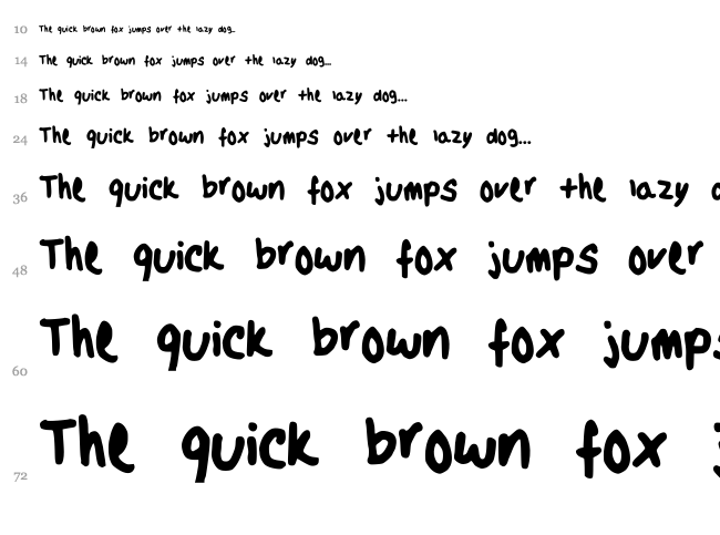 Mayas Script font waterfall
