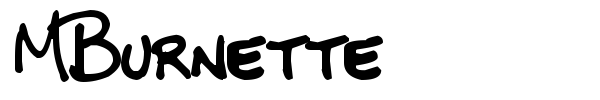 MBurnette font