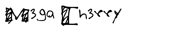 Mega Cherry font