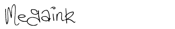 Megaink font