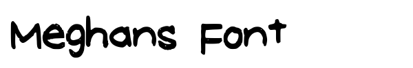 Meghans Font font