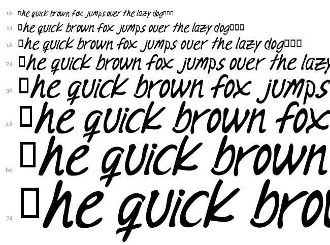 Memento Mori font waterfall