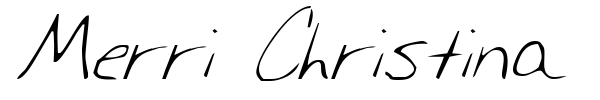 Merri Christina font