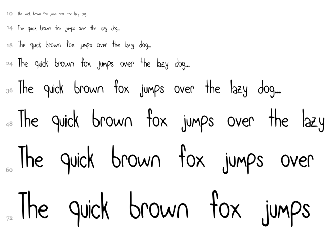 Meryjane font waterfall