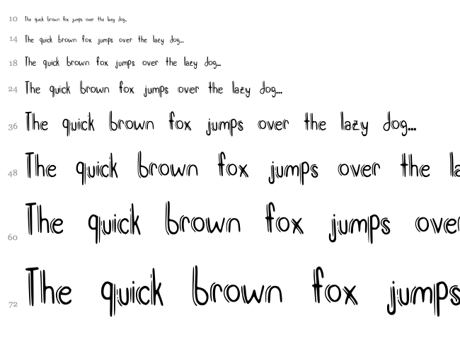 Meryjane font waterfall