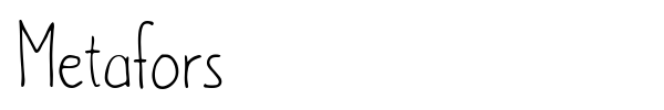 Metafors font