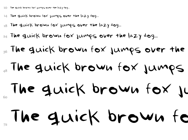 Mi nombre es Problema font waterfall