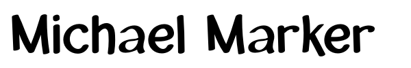 Michael Marker font preview