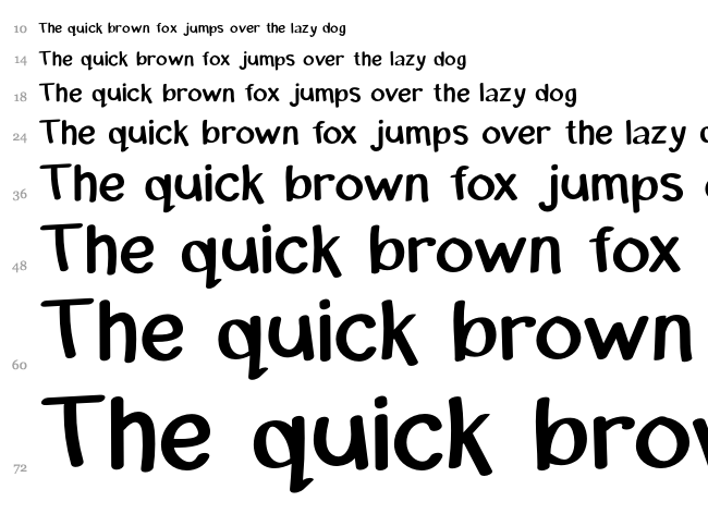 Michael Marker font waterfall