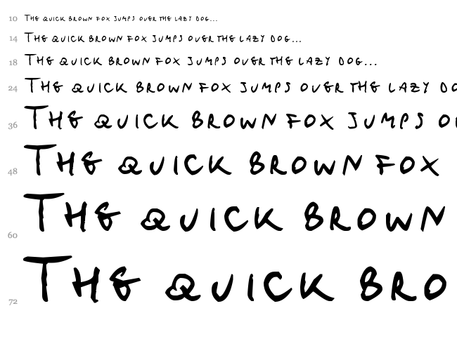 Micho Mucho Macho font waterfall