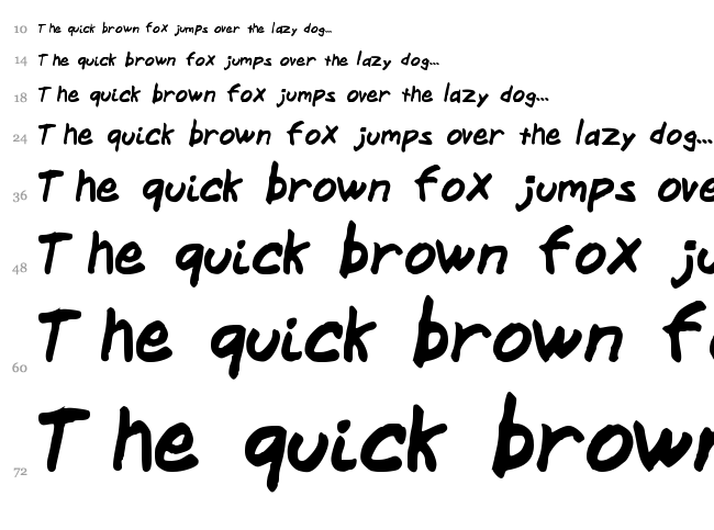 Middle School Sucks font waterfall
