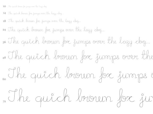 Mikelis font waterfall