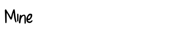 Mine font