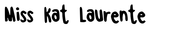 Miss Kat Laurente font