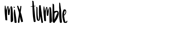 Mix Tumble font