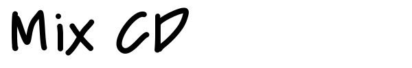 Mix CD font