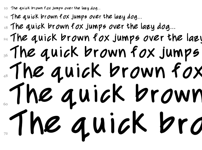 Mix CD font waterfall