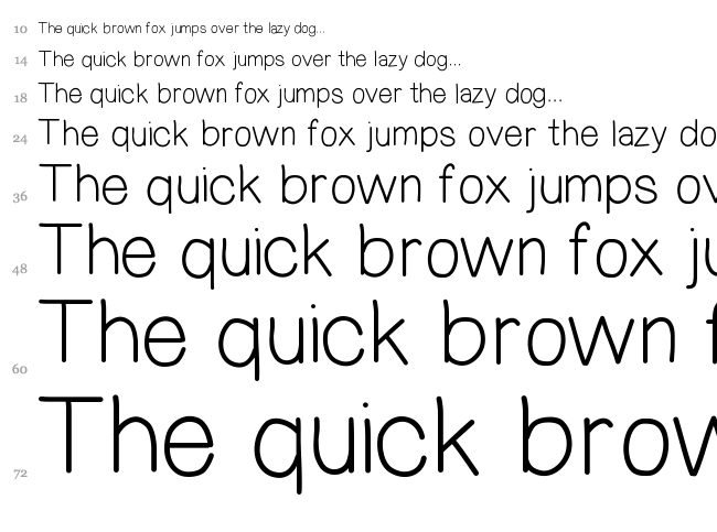 Mix Demi Sans font waterfall