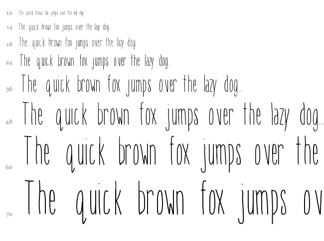 Mix Giants font waterfall