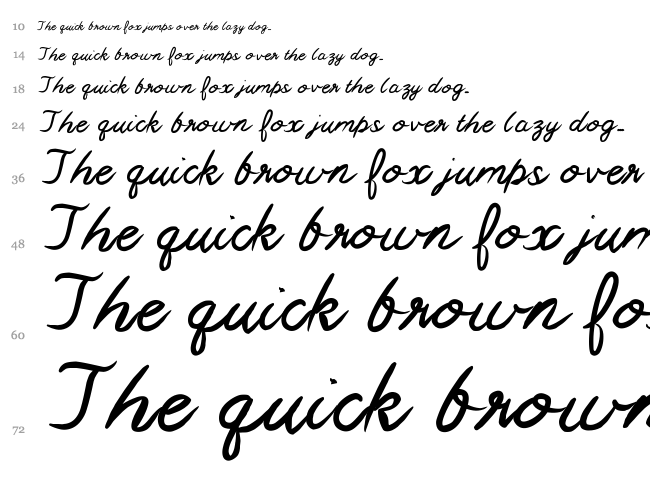 Mix Swift font waterfall