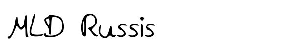 MLD Russis font
