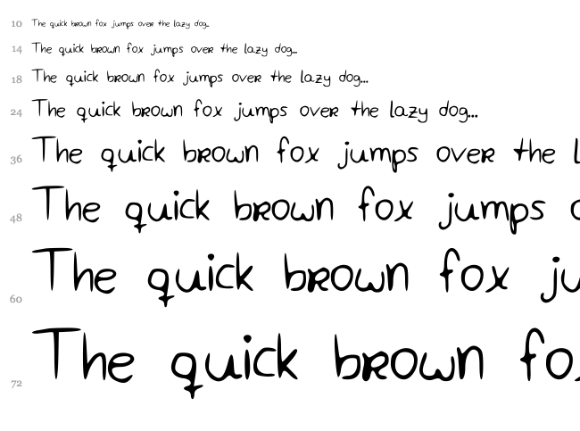 MLD Russis font waterfall