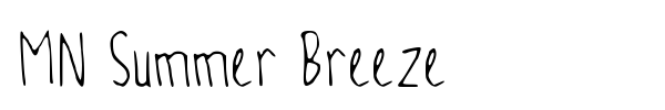 MN Summer Breeze font