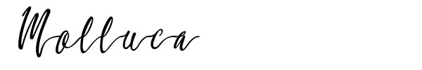 Molluca font