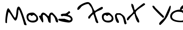 Moms Font YOFF font preview