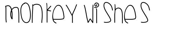 Monkey Wishes font preview