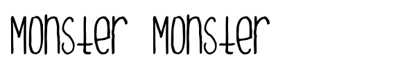 Monster Monster font