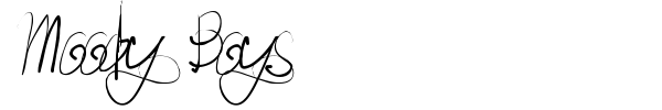 Moody Boys font