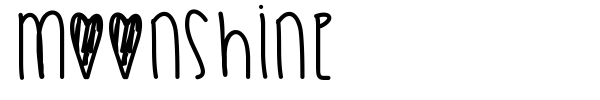Moonshine font