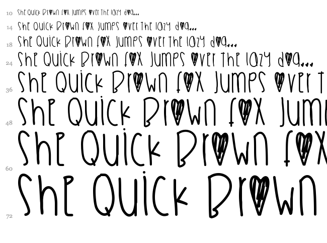 Moonshine font waterfall