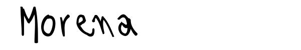 Morena font preview