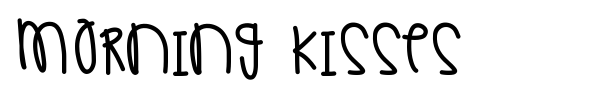 Morning Kisses font