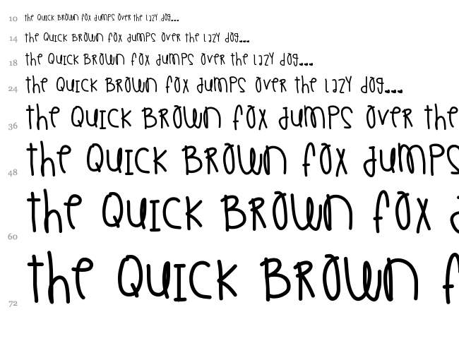 Morning Kisses font waterfall