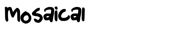 Mosaical font preview