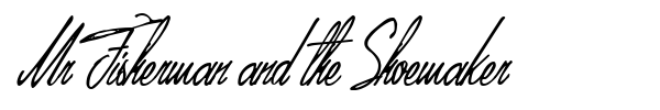 Mr Fisherman and the Shoemaker font