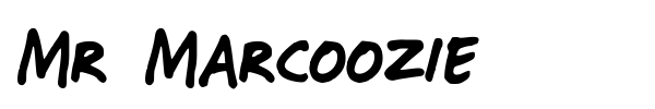 Mr Marcoozie font preview