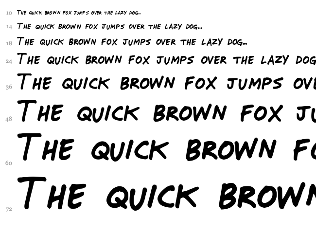 Mr Marcoozie font waterfall