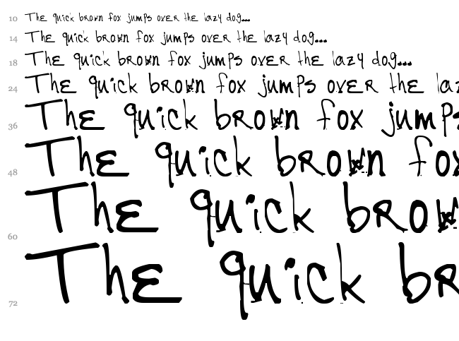 Mr. Ortiz font waterfall