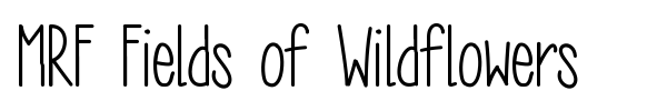 MRF Fields of Wildflowers font